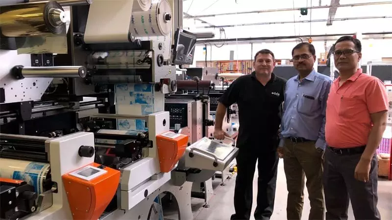 Największy indyjski producent opakowań giętkich, Uflex, kupuje prasę Edale 10 Colour FL3 Flexo Press.