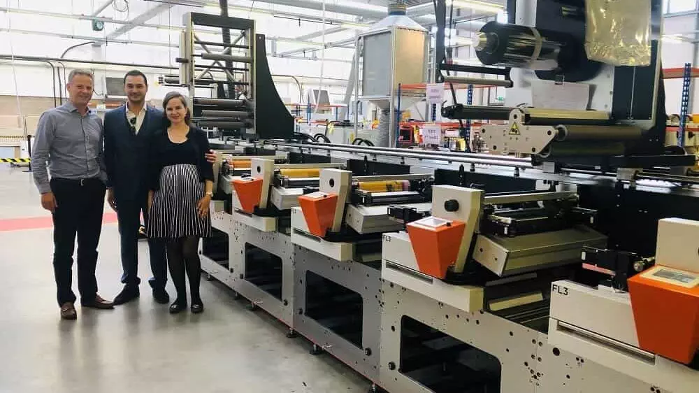 Etikettenpaket - Edale FL3 Pressendruckmaschine